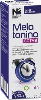 Харчова добавка в краплях NS Cynfa Nutritional System Melatonin Gotas 30 мл (8470001837240)