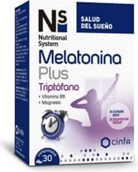 Suplement diety NS Cynfa Nutritional System Melatonin Plus Tryptophano 30 tabletek (8470002079984)