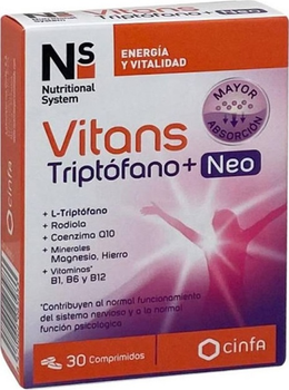 Suplement diety NS Cynfa Nutritional System Vitans Tryptophan + Neo 30 tabletek (8470002065833)
