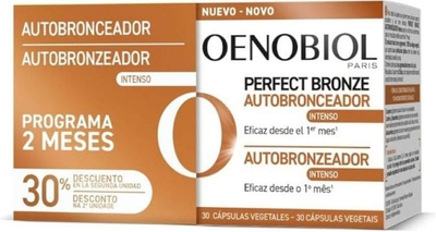 Харчова добавка Oenobiol Perfect Bronze Autobronceador 2 х 30 капсул (8713304956899)