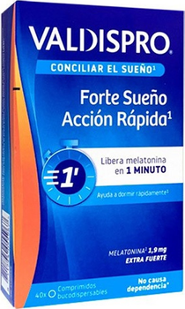 Харчова добавка Valdispro Forte Sueno Accion Rapida 40 таблеток (8711744055967)
