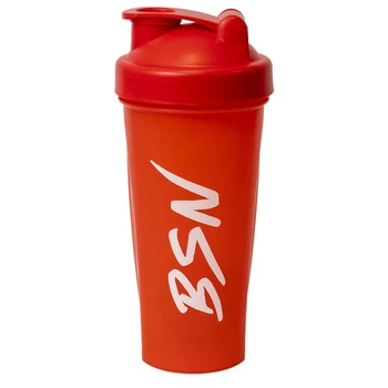 Шейкер спортивний BSN із пластику 700 мл з вінчиком Червоний (21-125-sh-BSNr-700)