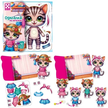 Игра развивающая с липучками Котенок Vladi Toys VT1320-03 Разноцветный shop (4820234767670)