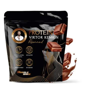 Протеїновий комплекс MuscleWay Viktor Kemkin 80% формула краси, сили та відновлення на 16 порцій 500 г Шоколад (21-125-pvk-mw-rs500.2)