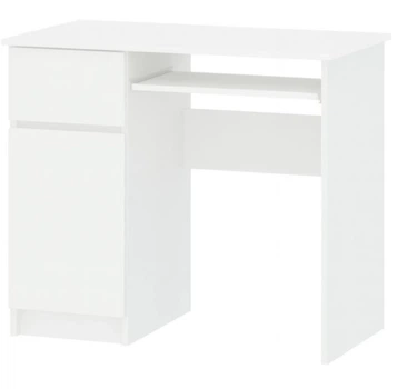 Стіл письмовий Mebel Service Brukline 1Д1Ш лівий Білий 90х50х76,6 см