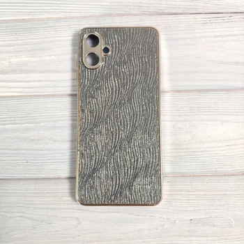 Чехол Luxury Glitter для Samsung Galaxy A07 / A075 Gold-gray