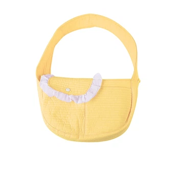 Слінг перенесення для котів та собак Lesko SY-2022-0502 Yellow S