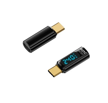 Цифровий світлодіодний Type-C тестер 8K 60HZ PD 240W OTG адаптер конвертер передача даних 40 Гбіт/с вимірювач потужності