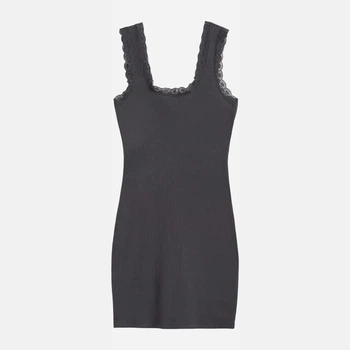 Майка жіноча H&M 1085580001c33 XS Темно-сіра (KC1000000052709)