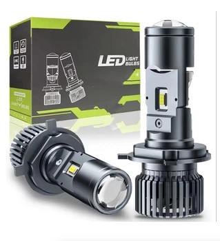 Автомобильные LED линзы H4 Bi-LED Turbo 55W 110W 6000K 12000Lm (комплект, 2 шт.)