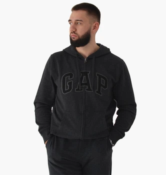 Женская толстовка Gap Logo Zip Hoodie Grey 218871801 M