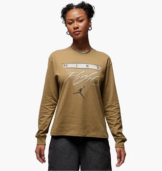 Лонгслив Air Jordan Long-Sleeve Graphic T-Shirt Olive FD7205-395 XS
