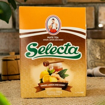 Чай Йерба Мате Selecta - Ginger, Lemon & Honey (имбирь, лимон и мед) 500 г К583/500