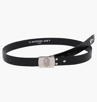 Ремінь A Bathing Ape Neon Camo Narrow Leather Belt Black 001BTK301003M M