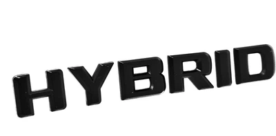 Надпись Hybrid 3D на крышку багажника Mercedes-Benz Matt black