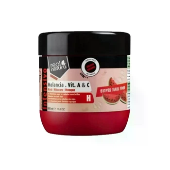 Маска Real Natura Super Hair Food Melancia Vitamina A+C для зволоження волосся, 500 мл