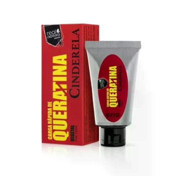 Крем Real Natura Carga De Queratina Creme Cinderela з кератином для вирівнювання та розгладжування волосся, 75 мл