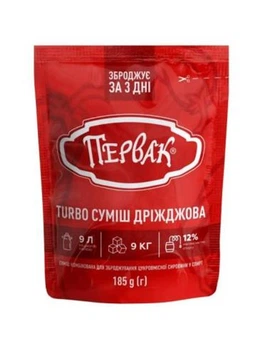 Первак Львовские Дрожжи турбосмесь для сбраживания 185 г