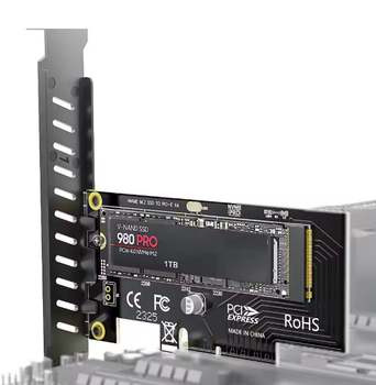 Адаптер SSD JEYI M.2 NVME до PCIe 4.0 3.0 плата розширення PCIe 4.0 X4 X8 X16 64 Гбит/с для настільного ПК, PC