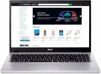 Ноутбук Acer Aspire Go 15 AG15-71P-55A7 (NX.J6SEU.005) Pure Silver