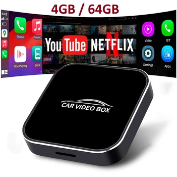 Квадратный Беспроводной Адаптер 3в1 4GB+64GB Carplay Smart для