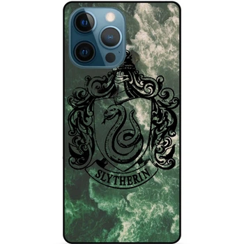 Силиконовый бампер чехол Candy для Iphone 13 Pro с рисунком Слизерин Slytherin Гарри Поттер Harry Potter