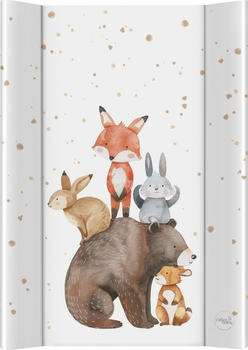 Mata do przewijania Ceba Baby Basic miękka profilowana Forest Friends 50 x 70 cm (5907672345314)