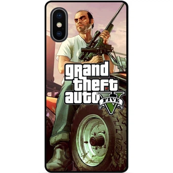 Чехол силиконовый бампер Candy для Iphone XS Max с картинкой GTA ГТА