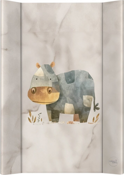 Mata do przewijania Ceba Baby Ultra Light twarda Cosy Hippo 50 x 70 cm (5907672345178)
