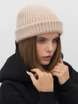 Шапка Malisa Мідл 15-1816-LT-11 One Size Бежевая