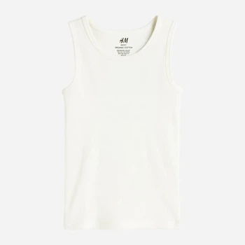 Детская майка для девочки H&M 589896003c31 98-104 см Молочная (KC1000000053169)