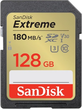 Карта памяти SANDISK Extreme SDXC 128GB UHS-I U3 V30 (SDSDXVA-128G-GNCIN)