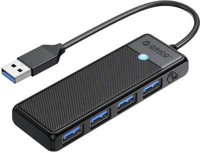 USB-хаб Orico 4 x USB-A 3.0 5Gbps (PAPW4A-U3-015-BK-BP)