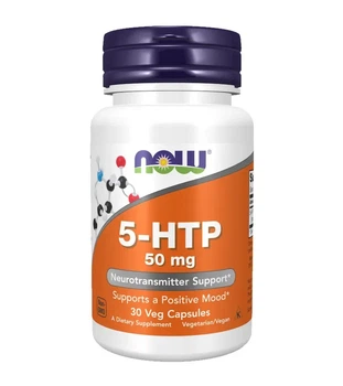 5-HTP 5-гидрокситриптофан, Now Foods, 50 мг, 30 капсул