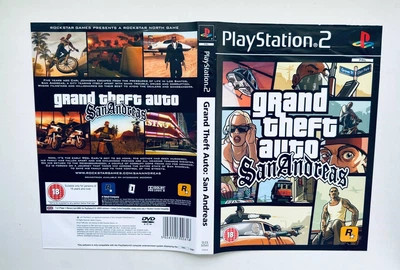 Обложка для игры SIE Grand Theft Auto San Andreas - PS2, Б/У