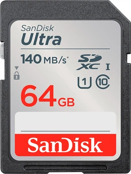 Карта памяти SANDISK Ultra SDXC 64GB UHS-I U1 (SDSDUNB-064G-GN6IN)