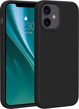 Панель Etteri Silicone Case do Apple iPhone 12 / 12 Pro 6.1 Black (GSM183443)