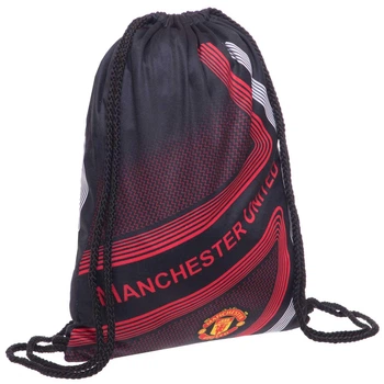 Сумка спортивная рюкзак мешок Manchester United Zelart 4433-4 Black-Red