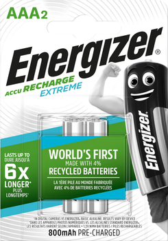 Akumulator Energizer Extreme AAA 800 mAh 2 szt. (7638900416862)