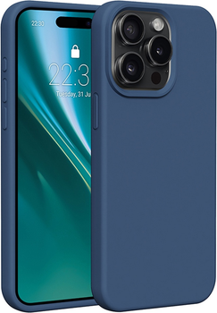 Панель Etteri Silicone Case do Apple iPhone 15 Pro Max 6.7 Dark blue (GSM183464)
