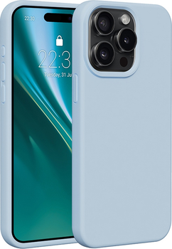 Панель Etteri Silicone Case do Apple iPhone 15 Pro Max 6.7 Light blue (GSM183516)