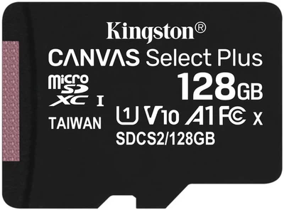 Карта памяти Kingston Canvas Select Plus microSDXC 128GB UHS-I U1 (SDCS2/128GBSP)