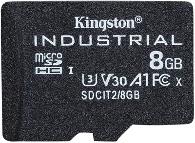 Карта памʼяті Kingston Industrial microSDHC 8GB UHS-I U3 V30 (SDCIT2/8GBSP)