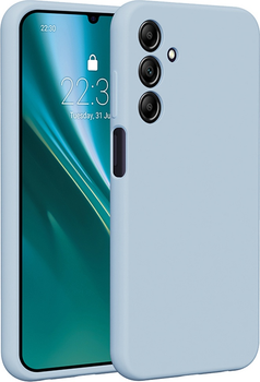 Etui plecki Etteri Silicone Case do Samsung Galaxy A25 5G global Light blue (GSM183513)
