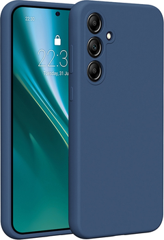Etui plecki Etteri Silicone Case do Samsung Galaxy A35 5G Dark blue (GSM183459)