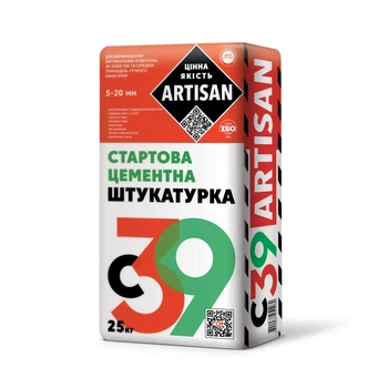 Штукатурка цементна стартова Artisan С-39 25 кг