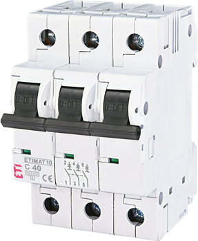 Автоматичний вимикач ETI ETIMAT 3p C 40А (10 kA) (2135720)