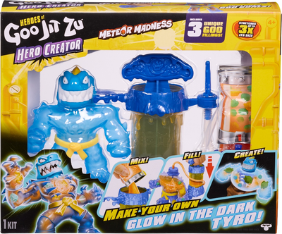 Zestaw do zabawy z rozciągliwymi figurkami GooJitZu Heroes of GooJitZu Tyro X-Ray Glow Creators (124570) (5029736084318)