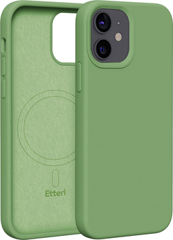 Панель Etteri Silicone Mag do Apple iPhone 12 / 12 Pro 6.1 Light green (GSM186008)