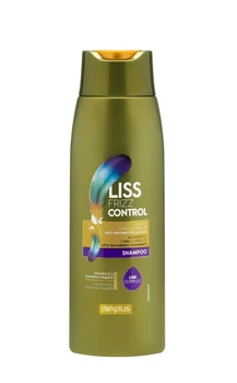Шампунь Deliplus Liss Frizz Control з вітаміном Е і кератином для неслухняного волосся, 400 мл